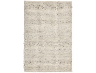 LivingStyles Knight Wool Rug, 130x70cm, Cream / White offer