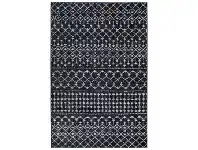 LivingStyles Bergen Bohemian Tribal Rug, 330x240cm, Black offer
