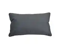 LivingStyles Bondi Velvet Lumbar Cushion Cover, Grey offer