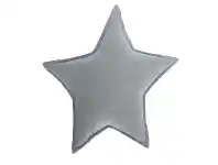 LivingStyles Noosa Organic Cotton Star Cushion, Blue Grey offer