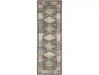 LivingStyles Legacy No.857 Bohemian Runner Rug, 500x80cm, Teal / Midnight offer