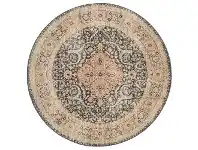 LivingStyles Legacy No.858 Bohemian Round Rug, 150cm, Salmon / Midnight offer