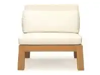 LivingStyles Whitehaven Teak Timber Outdoor Lounge Chair with Cushion offer
