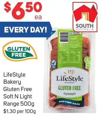 Foodland LifeStyle Bakery Gluten Free Soft N Light Range 500g offer