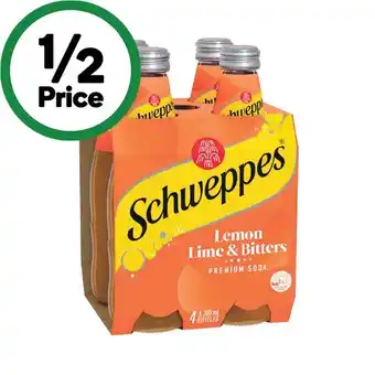 Woolworths Schweppes mixers or mineral water 4 x 300ml offer