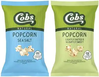 Coles Cobs popcorn 80g-120g offer