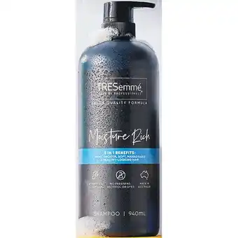 Woolworths Tresemme shampoo or conditioner 940ml offer