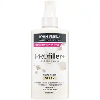 Woolworths John frieda profiller+ thickening spray 150ml offer