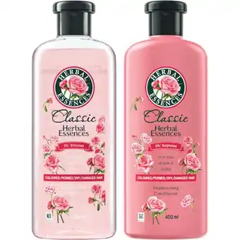Woolworths Herbal essences classic shampoo or conditioner 400ml offer