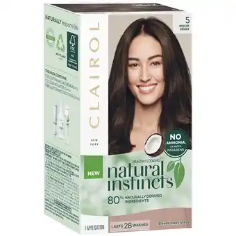 Woolworths Clairol natural instincts hair colour offer