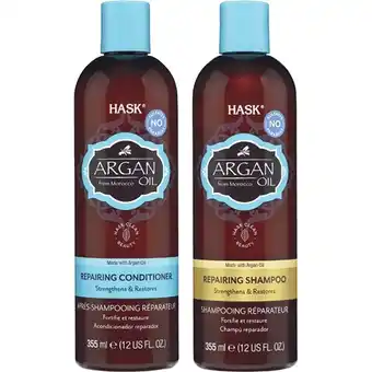 Woolworths Hask argan oil shampoo or conditioner 355ml offer