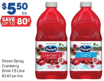 Ocean Spray Cranberry Drink 1.5 Litre