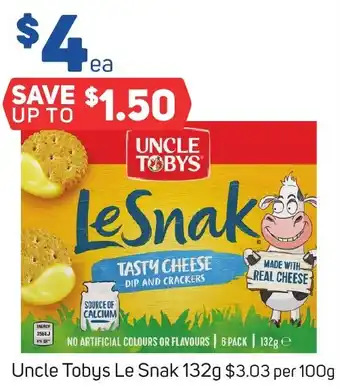 Foodland Uncle Tobys Le Snak 132g offer