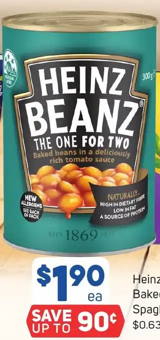 Heinz Baked Beanz or Spaghetti 300g