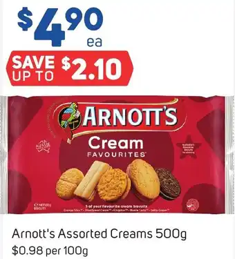 Foodland Arnott's Assorted Creams 500g offer