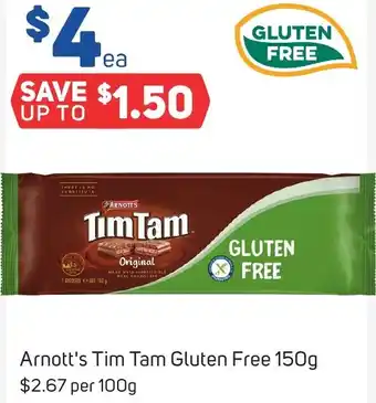 Foodland Arnott's Tim Tam Gluten Free 150g offer