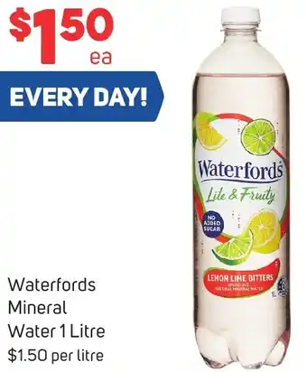 Foodland Waterfords Mineral Water 1 Litre offer