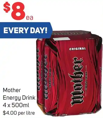 Foodland Mother Energy Drink 4 x 500ml offer