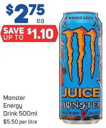 Foodland Monster Energy Drink 500ml offer