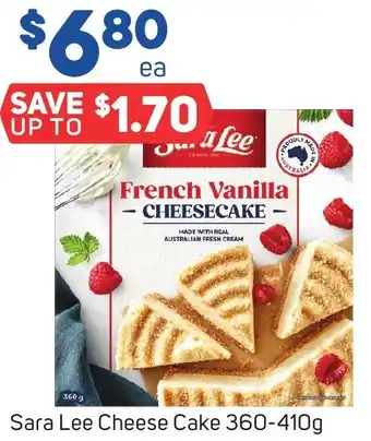 Foodland Sara Lee Cheese Cake 360-410g offer