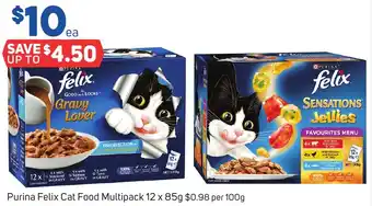 Foodland Purina Felix Cat Food Multipack 12 x 85g offer