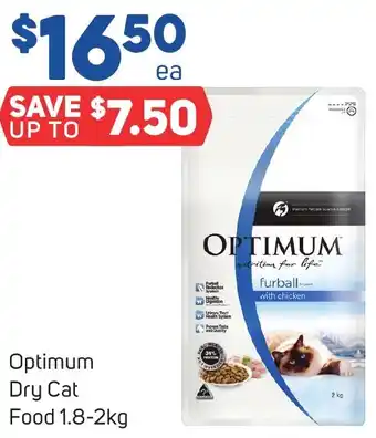 Foodland Optimum Dry Cat Food 1.8-2kg offer