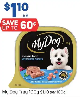 Foodland My Dog Tray 100g offer