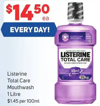 Foodland Listerine Total Care Mouthwash 1 Litre offer