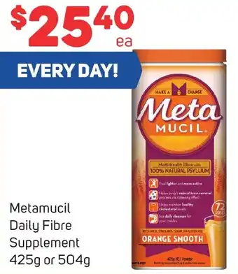 Foodland Metamucil Daily Fibre Supplement 425g or 504g offer