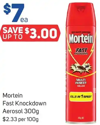 Foodland Mortein Fast Knockdown Aerosol 300g offer