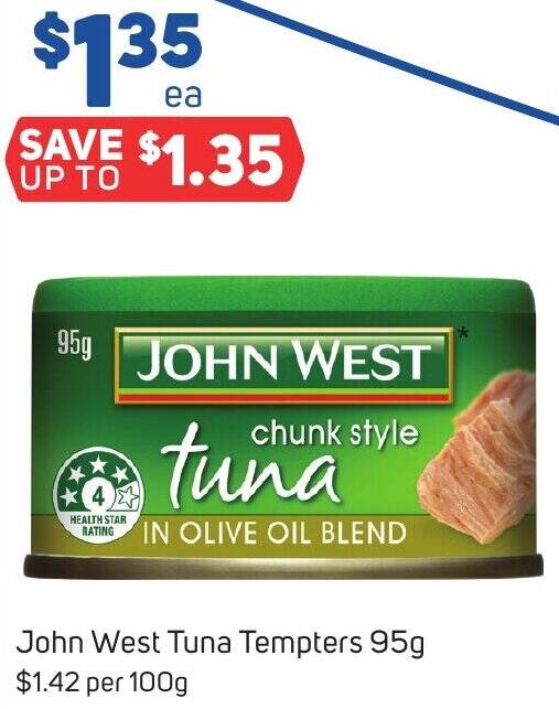 John West Tuna Tempters 95g offer at Foodland