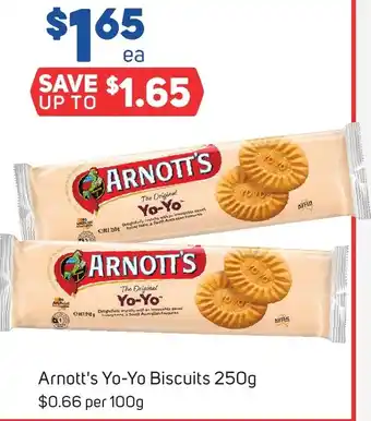 Foodland Arnott's Yo-Yo Biscuits 250g offer