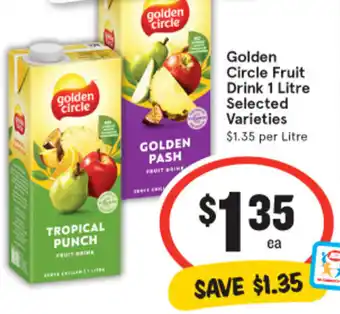 IGA Golden Circle Fruit Drink 1 Litre offer