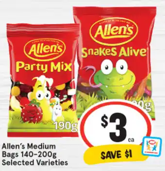 IGA Allen's Medium Bags 140-200g offer