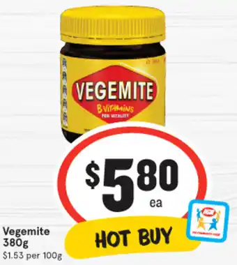 IGA Vegemite 380g offer