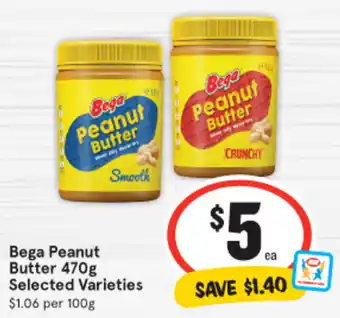 IGA Bega Peanut Butter 470g offer