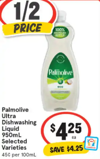 IGA Palmolive Ultra Dishwashing Liquid 950mL offer