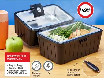 Coles Urbanworx Food Warmer 2.5L offer