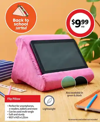 Coles Flip Pillow offer