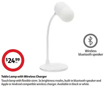 Coles Table Lamp with Wireless Charger offer