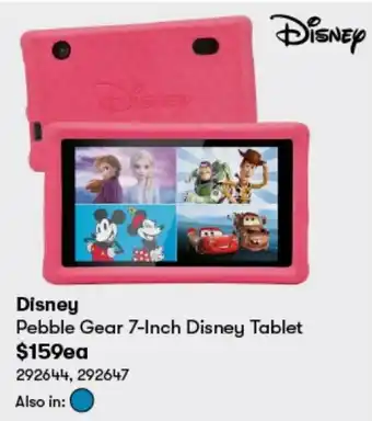 BIG W Disney Pebble Gear 7-Inch Disney Tablet offer