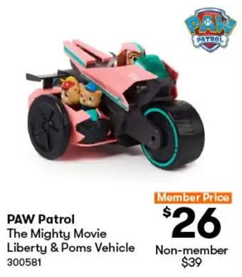 BIG W PAW Patrol The Mighty Movie Liberty & Poms Vehicle offer