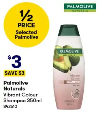 BIG W Palmolive Naturals Vibrant Colour Shampoo 350ml offer