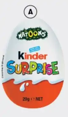 BIG W Kinder Surprise Chocolate Egg 20g offer