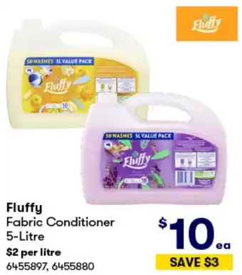 BIG W Fluffy Fabric Conditioner 5-Litre offer