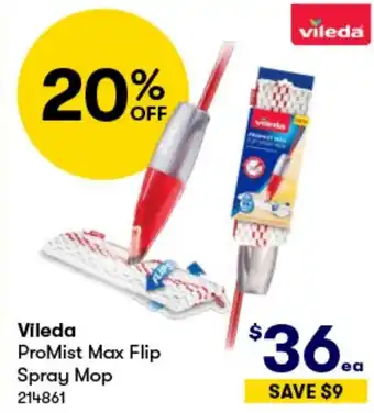 BIG W Vileda ProMist Max Flip Spray Mop offer