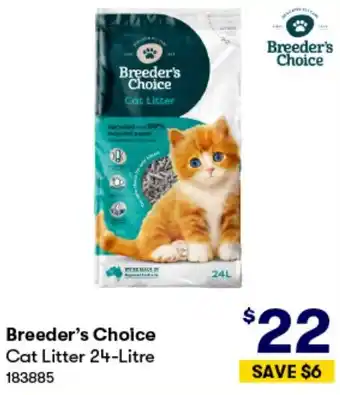 BIG W Breeder's Choice Cat Litter 24-Litre offer