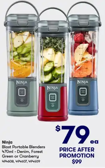 BIG W Ninja Blast Portable Blenders 470ml offer