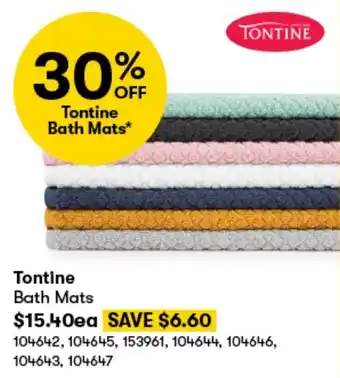 BIG W Tontine Bath Mats offer