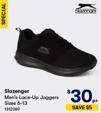 BIG W Slazenger Men's Lace-Up Joggers Sizes 6-13 offer